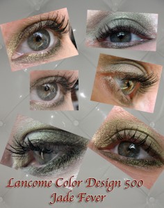 Lancome Jade Fever 500 Color Design All-In-One 5 Shadow and Liner Palette